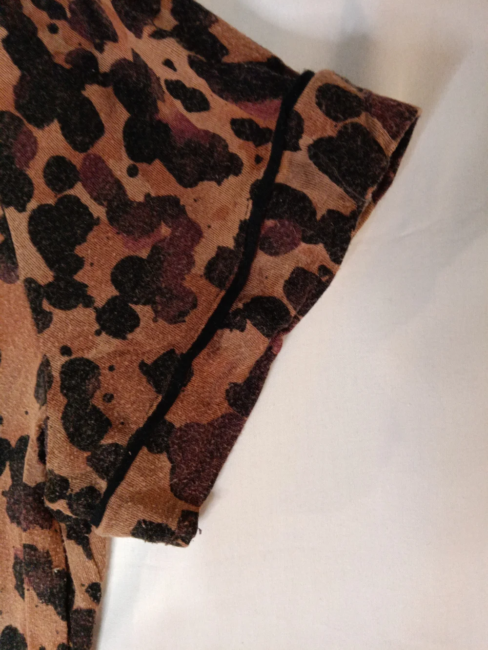 Stars Above Leopard-Print Pajama Short Set in Brown and Black